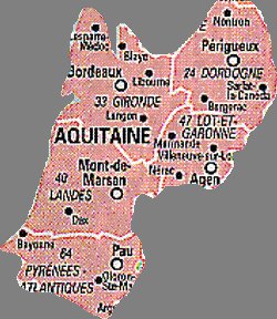 Carte Aquitaine