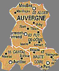 Carte Auvergne