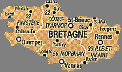 Carte BRETAGNE