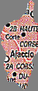 Carte de la Corse