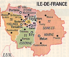 Carte Ile de France