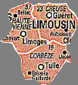 Carte Limousin