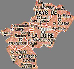 Carte PAYS DE LOIRE
