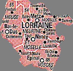 Carte Lorraine