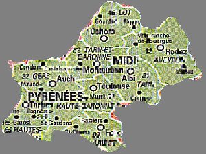 Carte Midi-Pyr�n�es