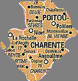 Carte Poitou Charente